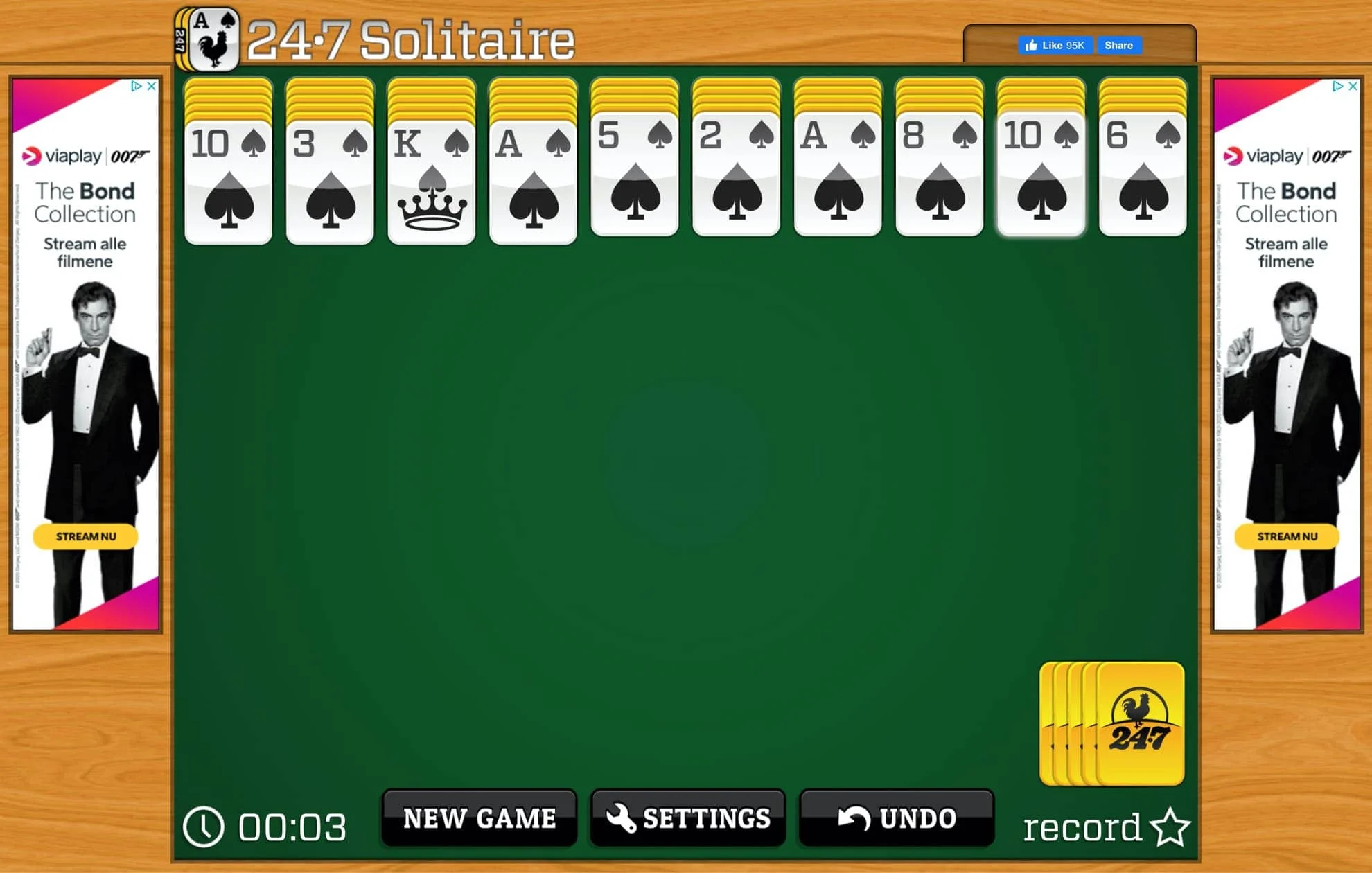 Solitaire 1 card draw